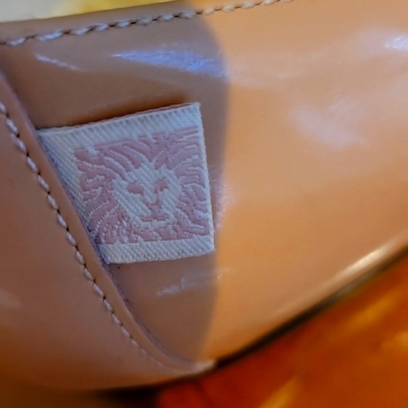 VTG! ANNE KLEIN PATENT LEATHER FLATS, PINK SIZE 10 - Picture 3 of 9